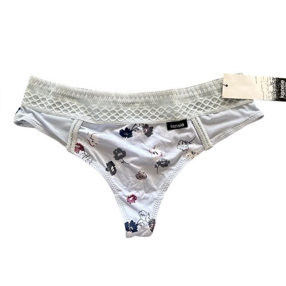 Kensie Other - NWT, Kensie, Blue Floral print panties, Small, Cheeky, Lace